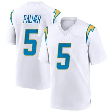 Men's Joshua Palmer Los Angeles Chargers Game White Jersey