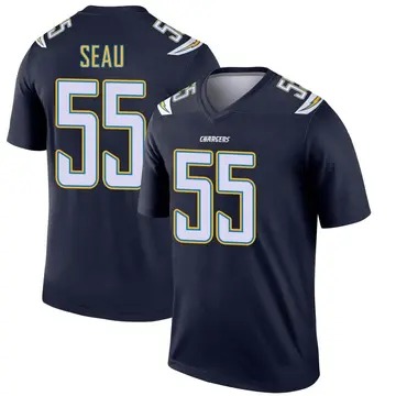 Men's Junior Seau Los Angeles Chargers Legend Navy Jersey