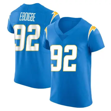 Men's Justin Eboigbe Los Angeles Chargers Elite Blue Alternate Vapor Untouchable Jersey