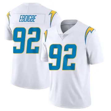 Men's Justin Eboigbe Los Angeles Chargers Limited White Vapor Untouchable Jersey