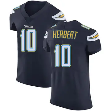 Men's Justin Herbert Los Angeles Chargers Elite Navy Blue Team Color Vapor Untouchable Jersey