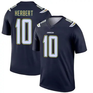 Men's Justin Herbert Los Angeles Chargers Legend Navy Jersey