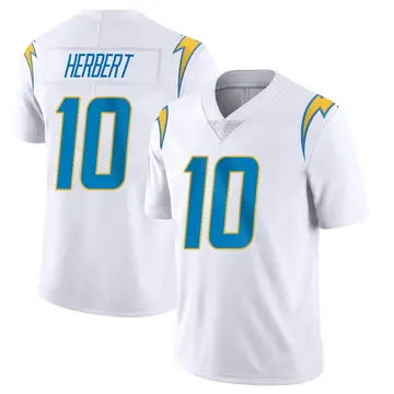 Men's Justin Herbert Los Angeles Chargers Limited White Vapor Untouchable Jersey