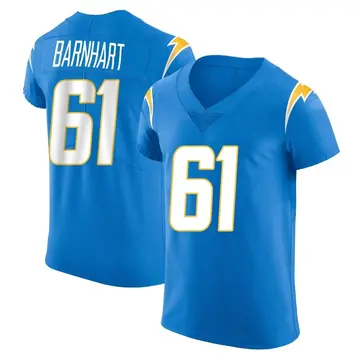 Men's Karsen Barnhart Los Angeles Chargers Elite Blue Alternate Vapor Untouchable Jersey