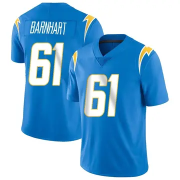 Men's Karsen Barnhart Los Angeles Chargers Limited Blue Powder Vapor Untouchable Alternate Jersey