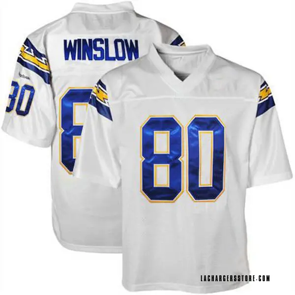 chargers throwback jersey white