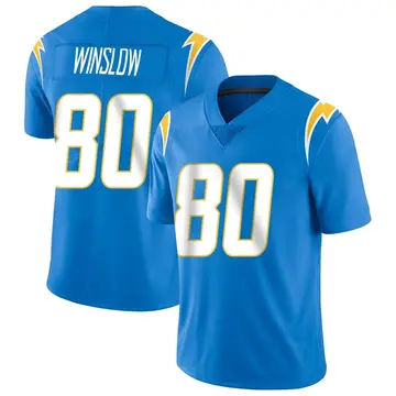 Men's Kellen Winslow Los Angeles Chargers Limited Blue Powder Vapor Untouchable Alternate Jersey