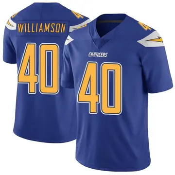 Men's Kendall Williamson Los Angeles Chargers Limited Royal Color Rush Vapor Untouchable Jersey