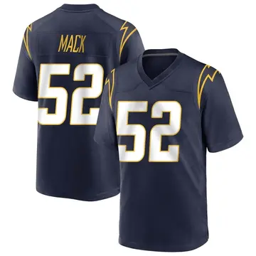 Men's Khalil Mack Los Angeles Chargers Game Navy Team Color Jersey