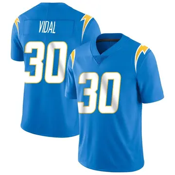 Men's Kimani Vidal Los Angeles Chargers Limited Blue Powder Vapor Untouchable Alternate Jersey