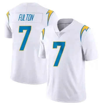 Men's Kristian Fulton Los Angeles Chargers Limited White Vapor Untouchable Jersey