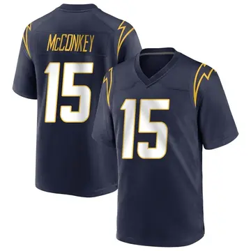 Men's Ladd McConkey Los Angeles Chargers Game Navy Team Color Jersey