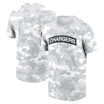 Men's Los Angeles Chargers Arctic Camo 2024 Salute To Service Performance T-Shirt