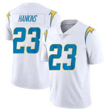 Men's Matt Hankins Los Angeles Chargers Limited White Vapor Untouchable Jersey