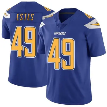 Men's Mike Estes Los Angeles Chargers Limited Royal Color Rush Vapor Untouchable Jersey