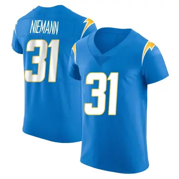 Men's Nick Niemann Los Angeles Chargers Elite Blue Alternate Vapor Untouchable Jersey