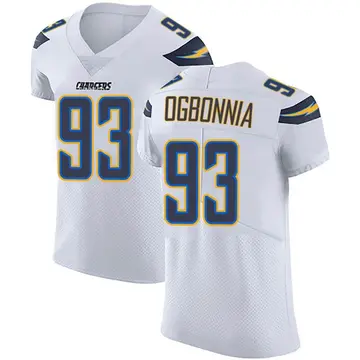 Men's Otito Ogbonnia Los Angeles Chargers Elite White Vapor Untouchable Jersey