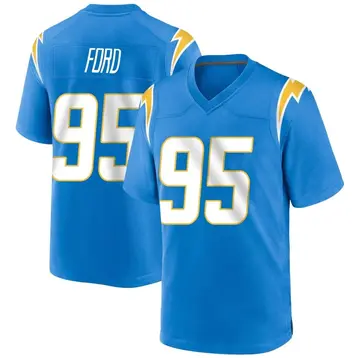 Men's Poona Ford Los Angeles Chargers Game Blue Powder Alternate Jersey