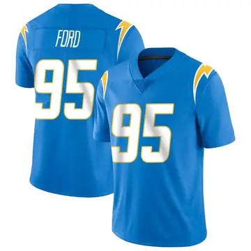 Men's Poona Ford Los Angeles Chargers Limited Blue Powder Vapor Untouchable Alternate Jersey