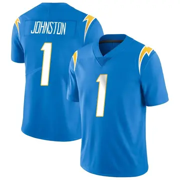 Men's Quentin Johnston Los Angeles Chargers Limited Blue Powder Vapor Untouchable Alternate Jersey