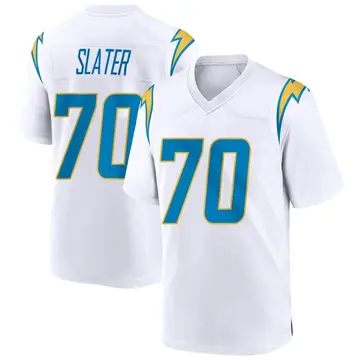 Men's Rashawn Slater Los Angeles Chargers Game White Jersey