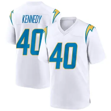 Men's Robert Kennedy Los Angeles Chargers Game White Jersey