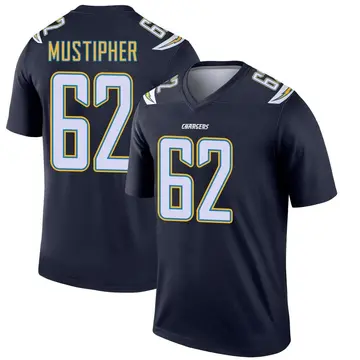 Men's Sam Mustipher Los Angeles Chargers Legend Navy Jersey