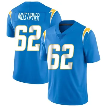 Men's Sam Mustipher Los Angeles Chargers Limited Blue Powder Vapor Untouchable Alternate Jersey