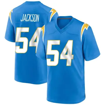 Men's Savion Jackson Los Angeles Chargers Game Blue Powder Alternate Jersey