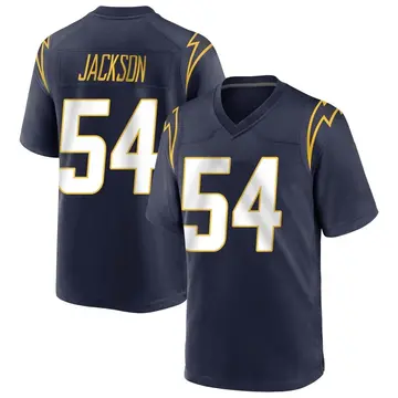 Men's Savion Jackson Los Angeles Chargers Game Navy Team Color Jersey