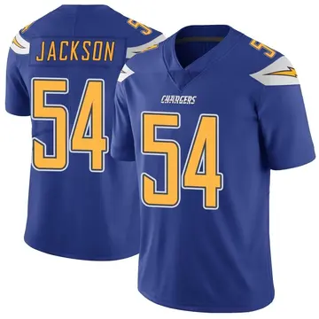 Men's Savion Jackson Los Angeles Chargers Limited Royal Color Rush Vapor Untouchable Jersey