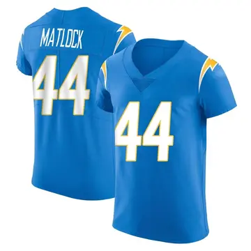 Men's Scott Matlock Los Angeles Chargers Elite Blue Alternate Vapor Untouchable Jersey