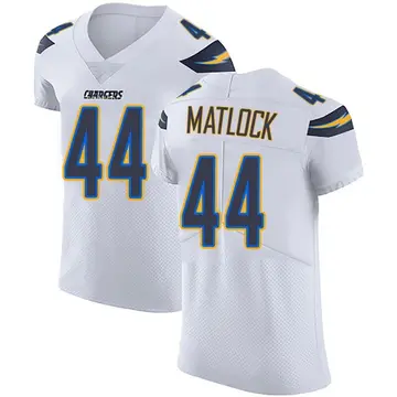 Men's Scott Matlock Los Angeles Chargers Elite White Vapor Untouchable Jersey