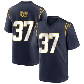 Men's Shaun Wade Los Angeles Chargers Game Navy Team Color Jersey