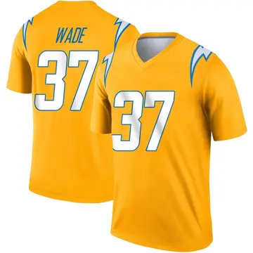 Men's Shaun Wade Los Angeles Chargers Legend Gold Inverted Jersey