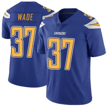 Men's Shaun Wade Los Angeles Chargers Limited Royal Color Rush Vapor Untouchable Jersey