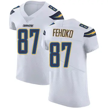 Men's Simi Fehoko Los Angeles Chargers Elite White Vapor Untouchable Jersey