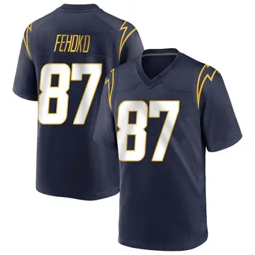 Men's Simi Fehoko Los Angeles Chargers Game Navy Team Color Jersey