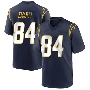 Men's Stone Smartt Los Angeles Chargers Game Navy Team Color Jersey