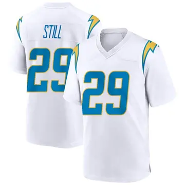 Men's Tarheeb Still Los Angeles Chargers Game White Jersey