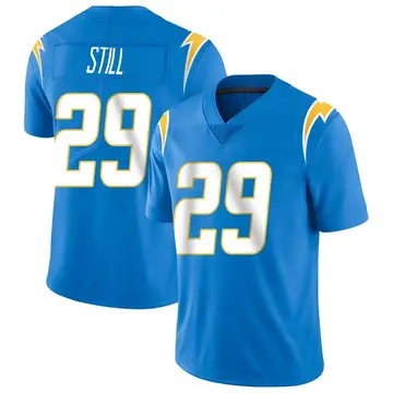 Men's Tarheeb Still Los Angeles Chargers Limited Blue Powder Vapor Untouchable Alternate Jersey