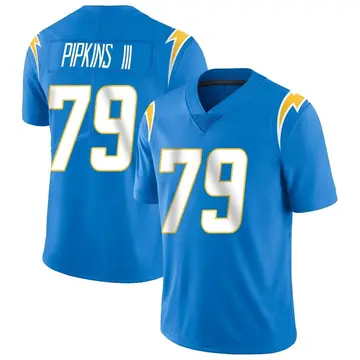 Men's Trey Pipkins III Los Angeles Chargers Limited Blue Powder Vapor Untouchable Alternate Jersey