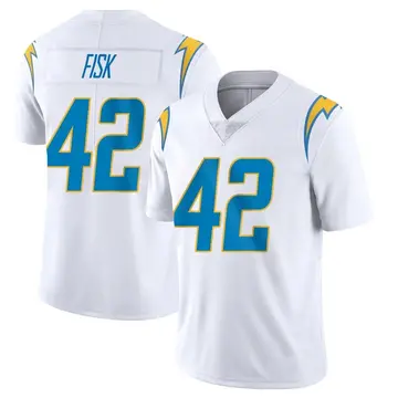 Men's Tucker Fisk Los Angeles Chargers Limited White Vapor Untouchable Jersey