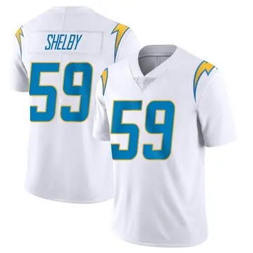 Men's Ty Shelby Los Angeles Chargers Limited White Vapor Untouchable Jersey