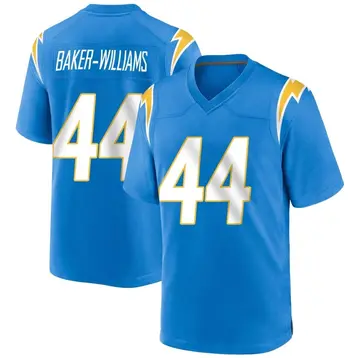 Men's Tyler Baker-Williams Los Angeles Chargers Game Blue Powder Alternate Jersey