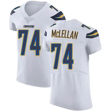 Men's Tyler McLellan Los Angeles Chargers Elite White Vapor Untouchable Jersey