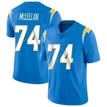 Men's Tyler McLellan Los Angeles Chargers Limited Blue Powder Vapor Untouchable Alternate Jersey