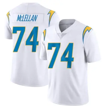 Men's Tyler McLellan Los Angeles Chargers Limited White Vapor Untouchable Jersey