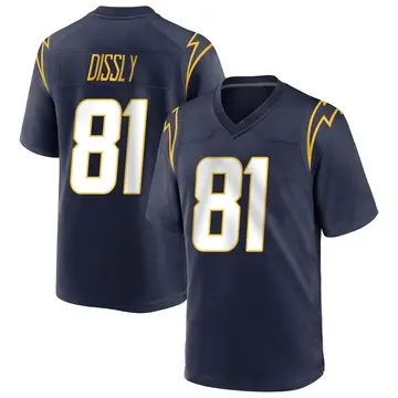 Men's Will Dissly Los Angeles Chargers Game Navy Team Color Jersey