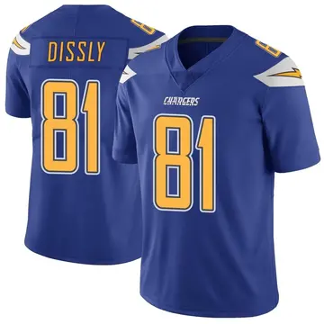 Men's Will Dissly Los Angeles Chargers Limited Royal Color Rush Vapor Untouchable Jersey